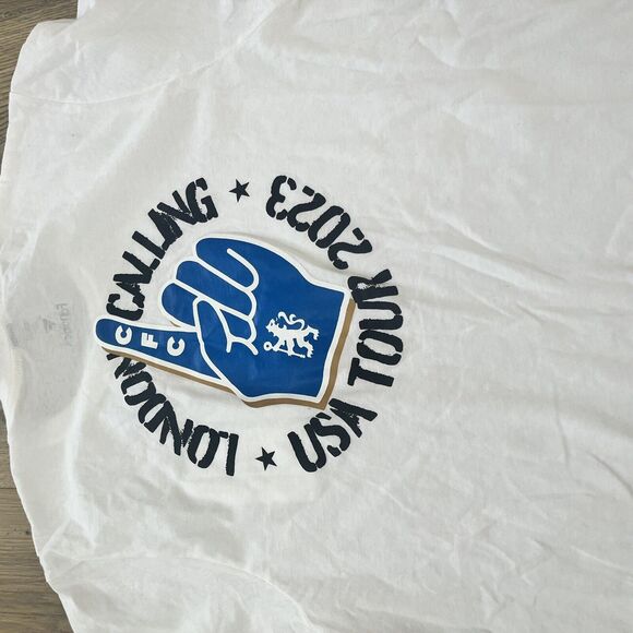 NEW NWT USA Tour 2023 London Calling Chelsea Football Club White T Shirt S - Picture 5 of 6